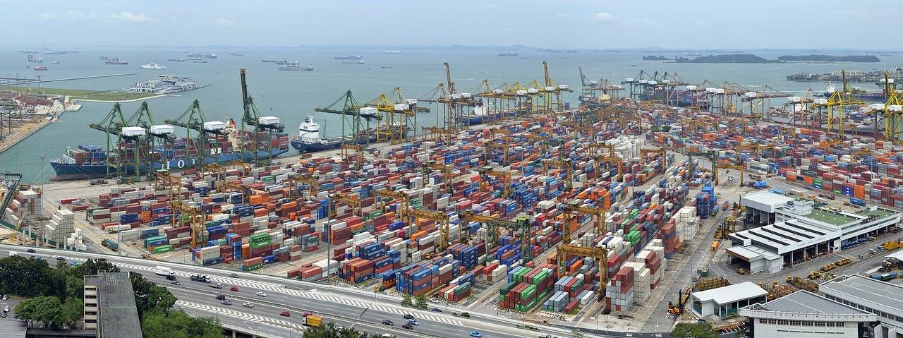 Container terminal in Singapore